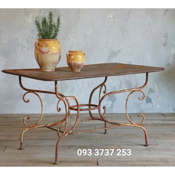  BÀN DÀI SẮT MỸ THUẬT PHONG CÁCH CHÂU ÂU