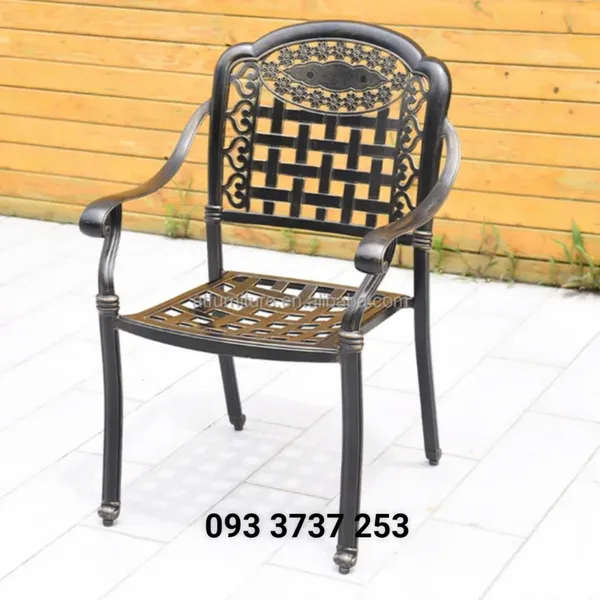 GHẾ VUÔNG NHÔM ĐÚC NGOÀI TRÒI