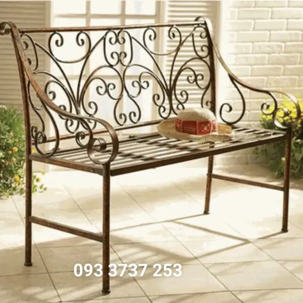 GHẾ BĂNG DÀI SẮT MỸ THUẬT CHO SÂN VƯỜN