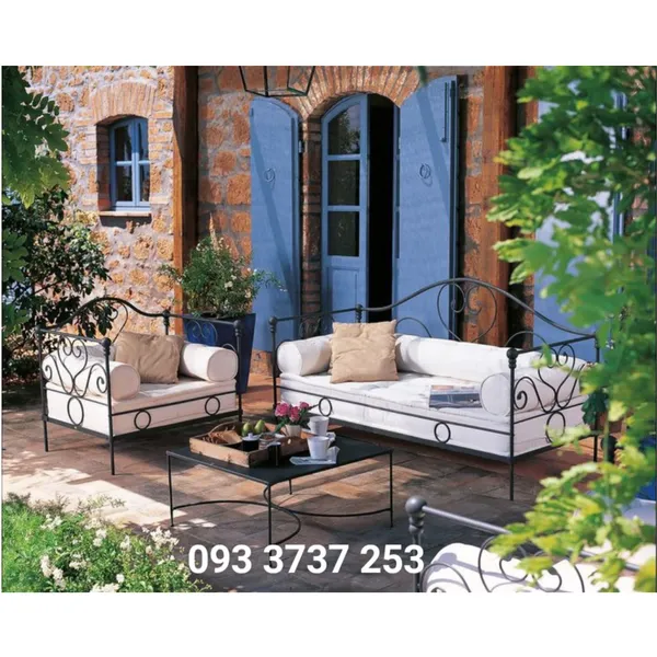 BỘ SOFA SẮT RÈN MỸ THUẬT PHONG CÁCH CHÂU ÂU  - ĐẸP, SANG TRỌNG