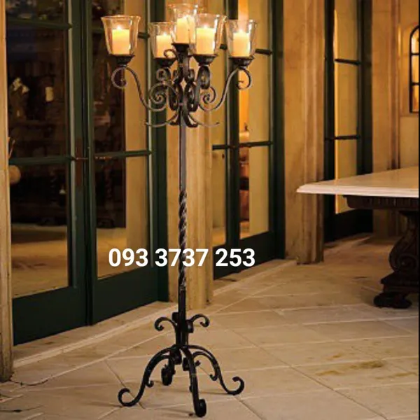 MẪU ĐÈN NẾN SẮT RÈN MỸ THUẬT SANG TRỌNG