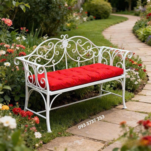 GHẾ DÀI SẮT MỸ THUẬT PHONG CÁCH CỔ ĐIỂN PHÁP