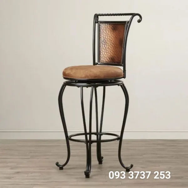 GHẾ BAR SẮT MỸ THUẬT PHONG CÁCH CHÂU