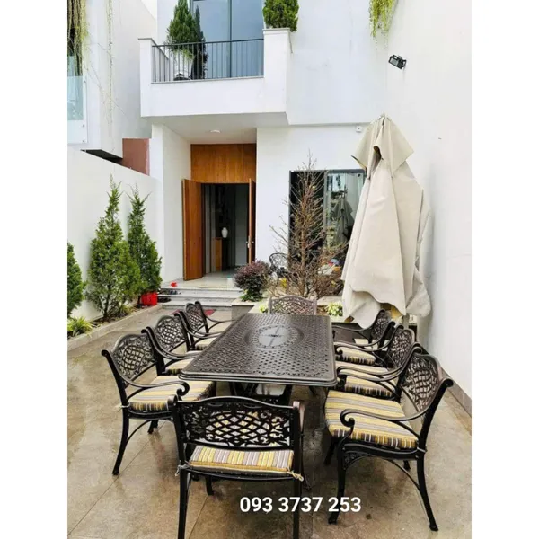 BÀN GHẾ NHÔM ĐÚC NGOÀI TRỜI CAO CẤP