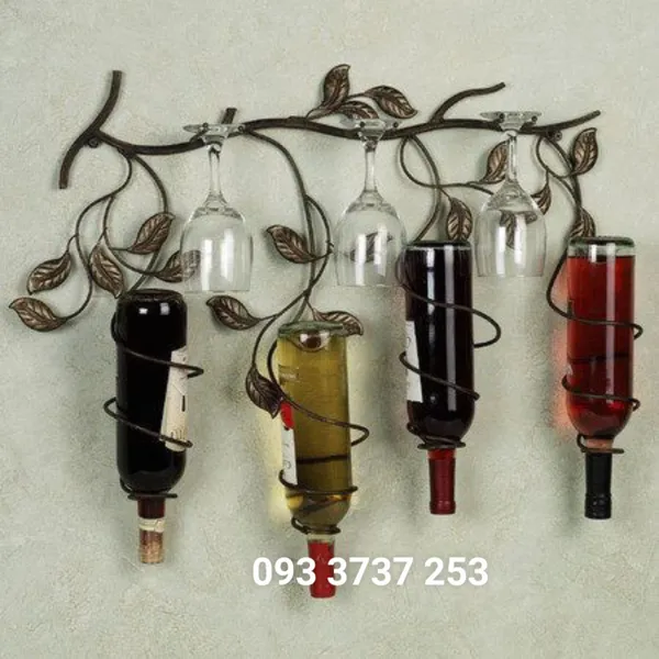 GIÁ ĐỠ RƯỢU HÌNH NHÁNH CÂY - NÉT DUYÊN CHO PHÒNG KHÁCH