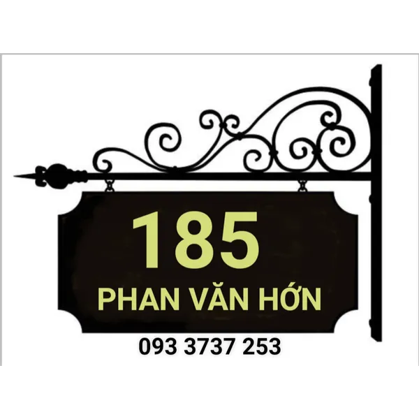 BIỂN SỐ NHÀ ĐẸP BẰNG SẮT MỸ THUẬT