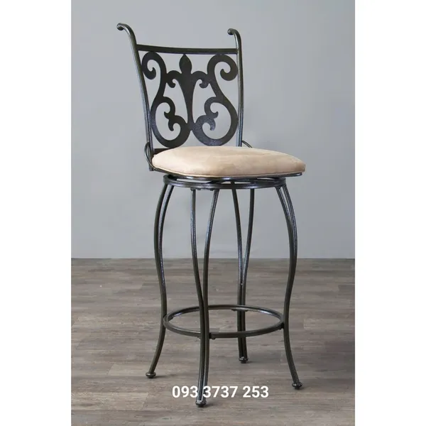 GHẾ BAR SẮT CNC HOA VĂN ĐẸP SẮC NÉT