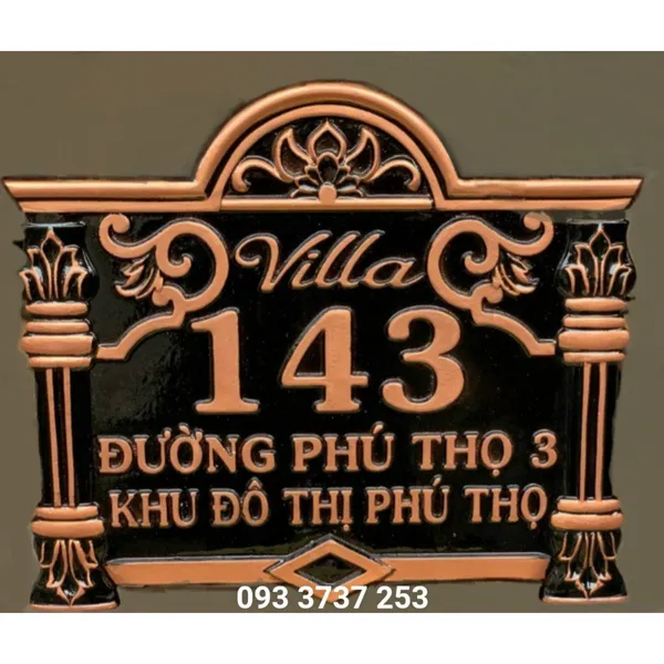 MẪU BIỂN SỐ NHÀ NHÔM ĐÚC ĐẸP