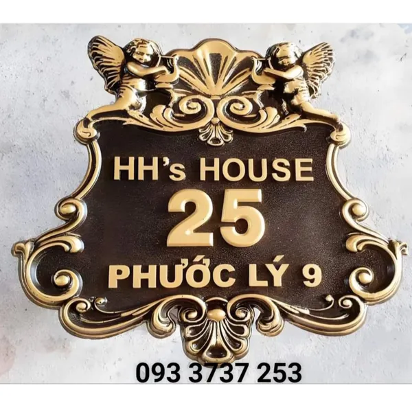BIỂN SỐ NHÀ NHÔM ĐÚC ĐẸP