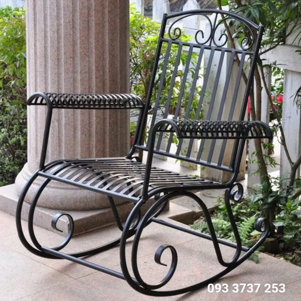 GHẾ BẬP BÊNH ĐƠN SẮT MỸ THUẬT