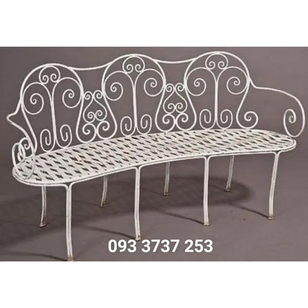 GHẾ DÀI CÔNG VIÊN SẮT RÈN MỸ THUẬT