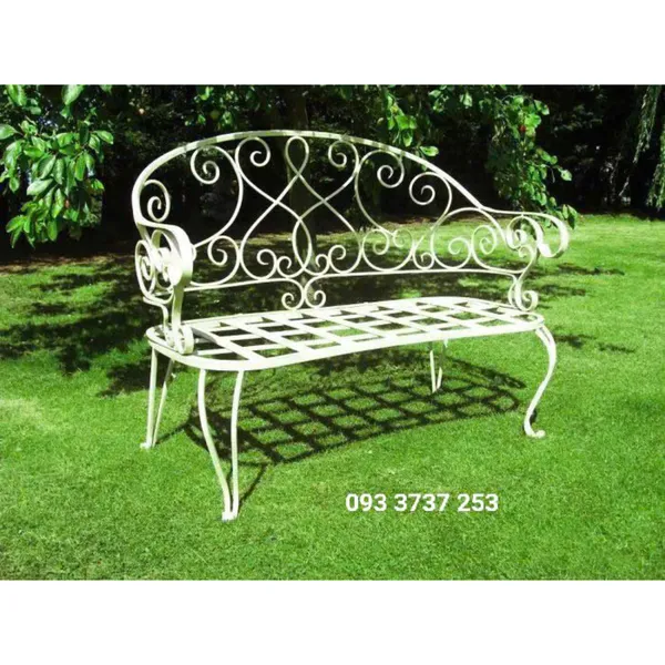 GHẾ BĂNG DÀI NGOÀI TRỜI SẮT UỐN MỸ THUẬT