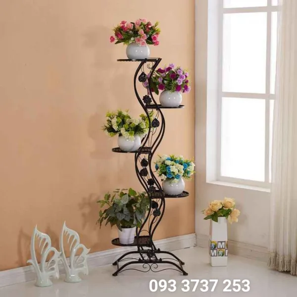 KỆ HOA LOUIS 5 TẦNG SẮT MỸ THUẬT