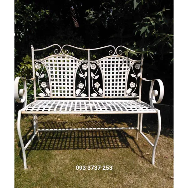MẪU GHẾ DÀI SÂN VƯỜN ĐẸP BẰNG SẮT