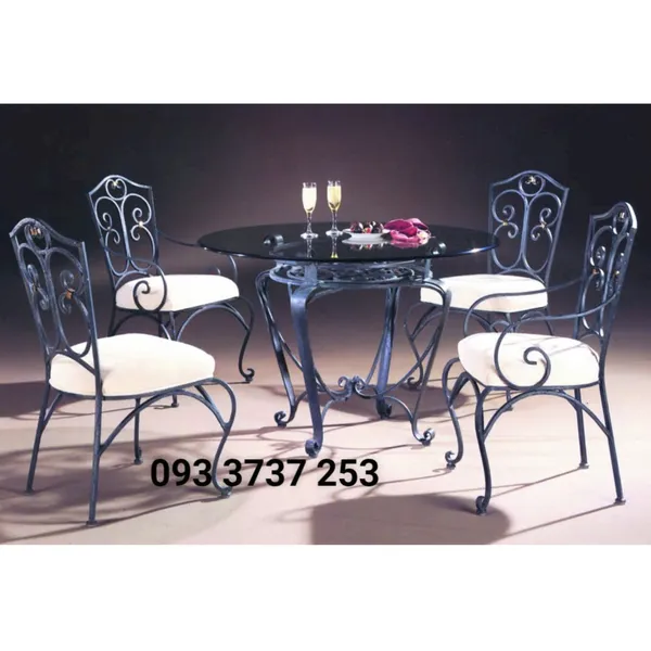 BÀN GHẾ SẮT MỸ THUẬT PHONG CÁCH CỔ ĐIỂN