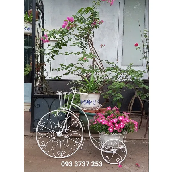 XE ĐẠP HOA SẮT MỸ THUẬT ĐẸP 