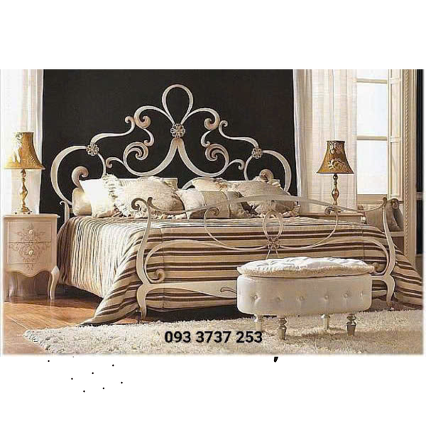 GIƯỜNG SẮT UỐN TÂN CỔ ĐIỂN KIỂU HOÀNG GIA