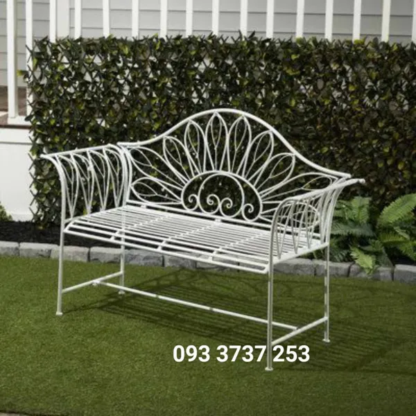 GHẾ DÀI SẮT MỸ THUẬT PHONG CÁCH CHÂU ÂU