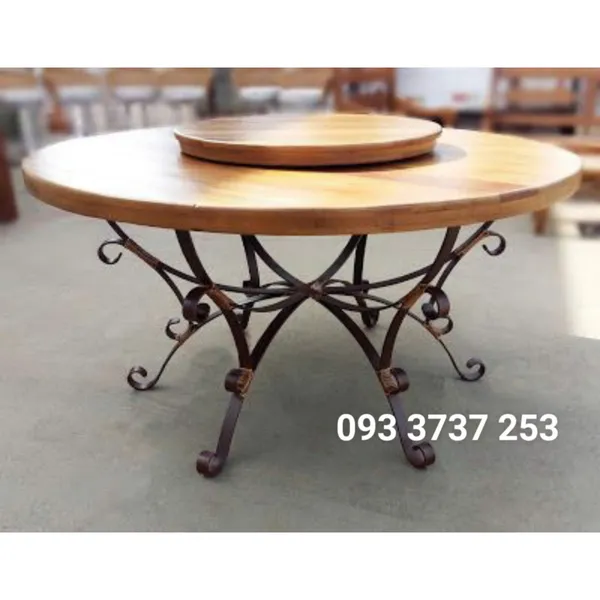 BÀN ĂN SẮT MỸ THUẬT PHONG CÁCH TÂN CỔ ĐIỂN