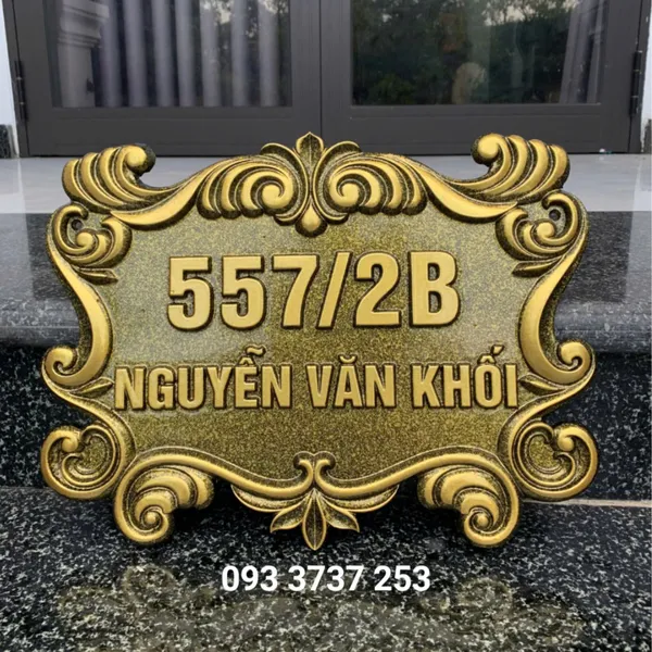 BIỂN SỐ NHÀ NHÔM DẬP NỔI