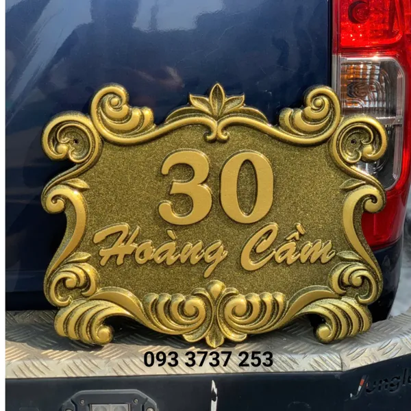 BIỂN SỐ NHÀ BIỆT THỰ BẰNG NHÔM
