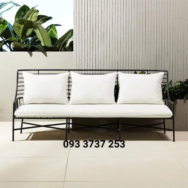 SOFA NGOÀI TRỜI BẰNG SẮT PHONG CÁCH CHÂU ÂU