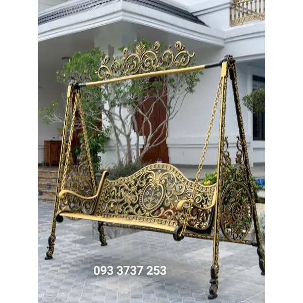 XÍCH ĐU NHÔM MÀU VÀNG ĐỒNG SANG TRỌNG