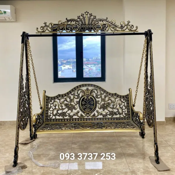 XÍCH ĐU NHÔM HOA VĂN DUYÊN DÁNG