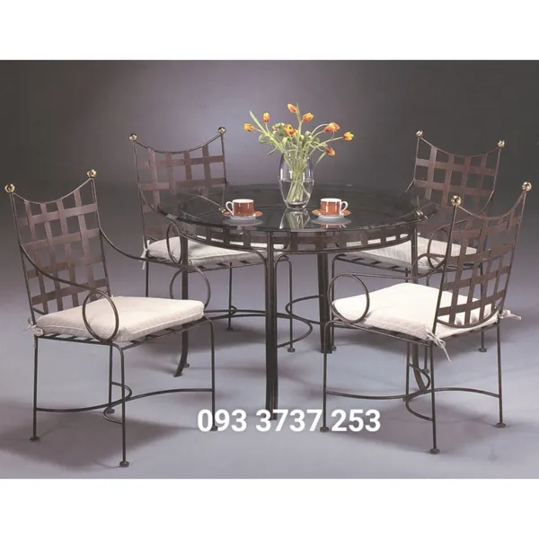 BÀN GHẾ SẮT MỸ THUẬT PHONG CÁCH CHÂU ÂU SANG TRỌNG