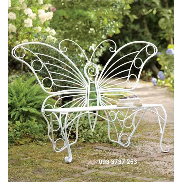 GHẾ BƯỚM SẮT RÈN ĐẸP LUNG LINH