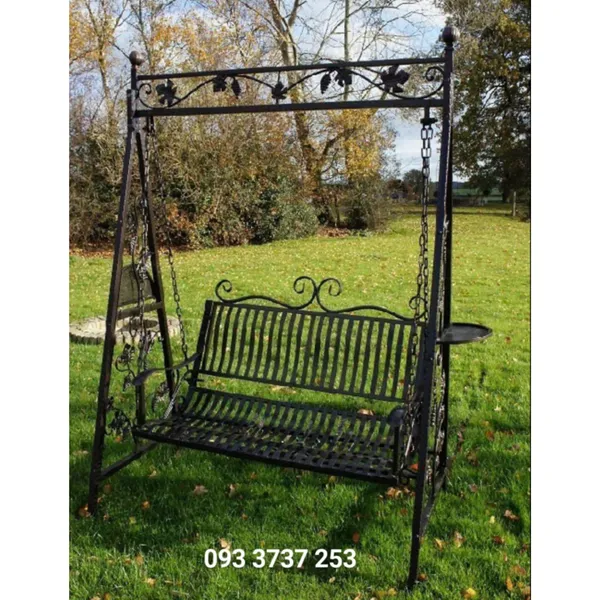 XÍCH ĐU SẮT HỌA TIẾT LÁ NHO DUYÊN DÁNG