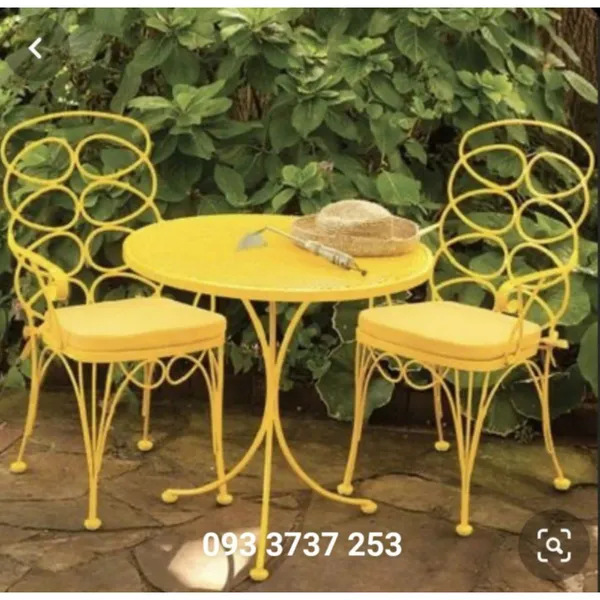 BÀN GHẾ CAFE SẮT MỸ THUẬT ĐẸP
