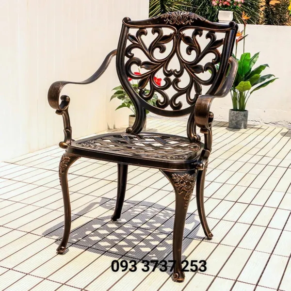 GHẾ NHÔM ĐÚC NGOÀI TRỜI - MẪU MỚI