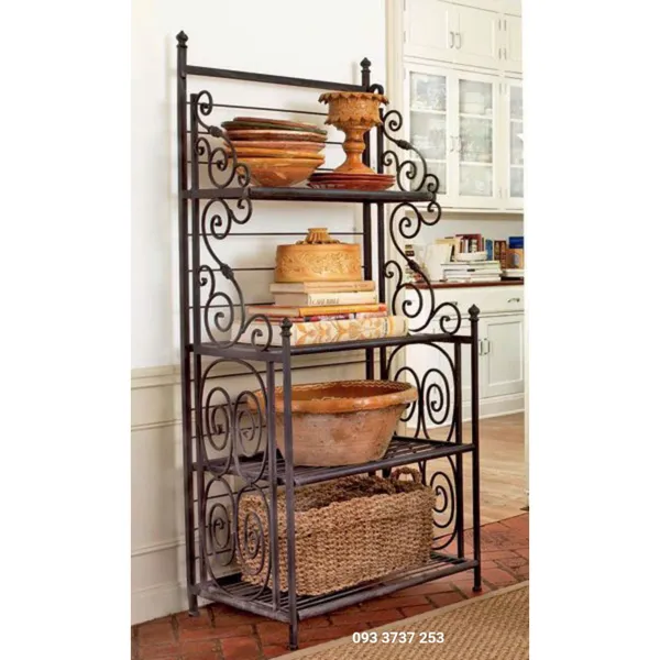 KỆ 4 TẦNG SẮT MỸ THUẬT ĐẸP