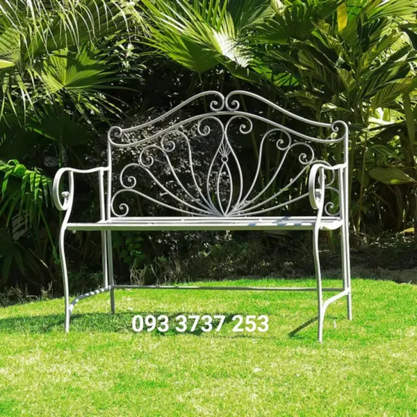 GHẾ DÀI NGOÀI TRỜI CHO SÂN VƯỜN BẰNG SẮT