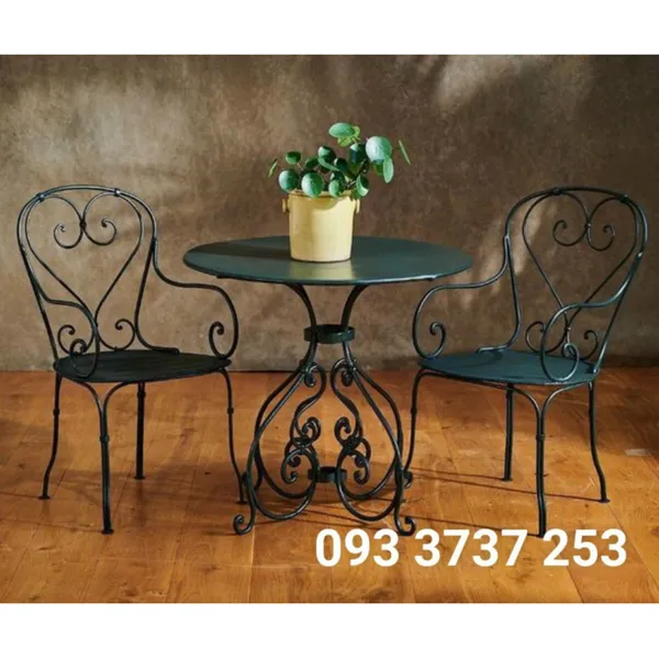 BÀN GHẾ CAFE SẮT MỸ THUẬT