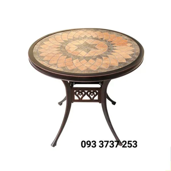 BÀN MẶT GỐM NHÔM ĐÚC CAO CẤP 