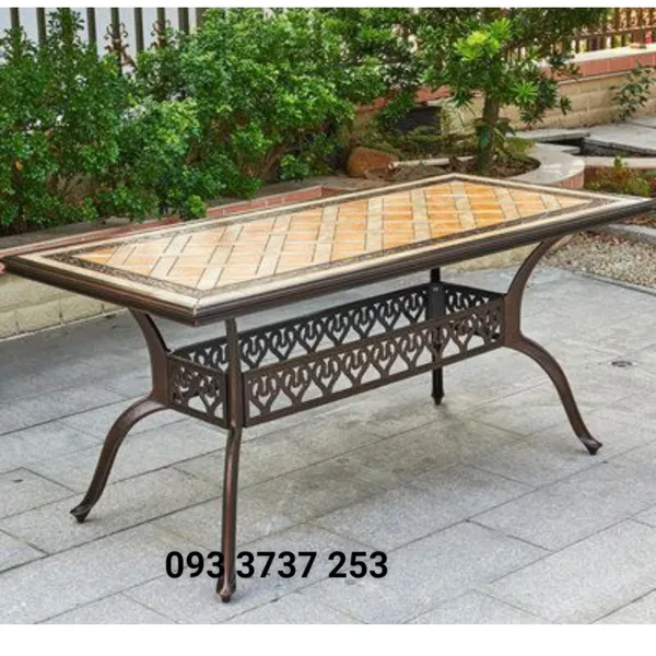 BÀN ĂN NHÔM ĐÚC NGOÀI TRỜI