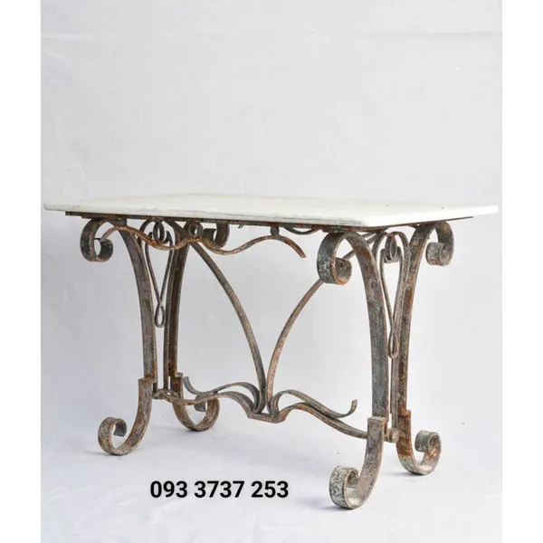 BÀN DÀI SẮT MỸ THUẬT PHONG CÁCH CỔ ĐIỂN