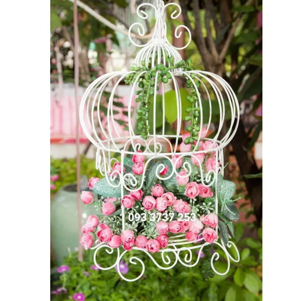 LỒNG CHIM SẮT RÈN MỸ THUẬT ĐẸP
