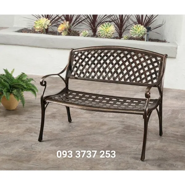 GHẾ BĂNG DÀI NHÔM ĐÚC NGOÀI TRỜI