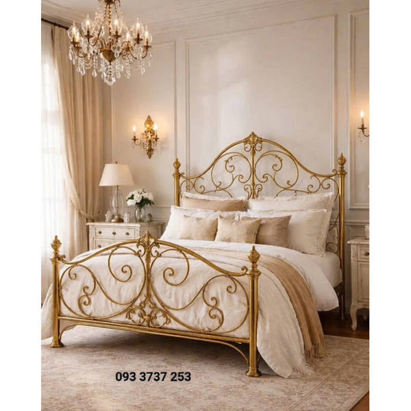 GIƯỜNG SẮT CỔ ĐIỂN PHONG CÁCH CHÂU ÂU - GIÁ TỐT TẠI XƯỞNG