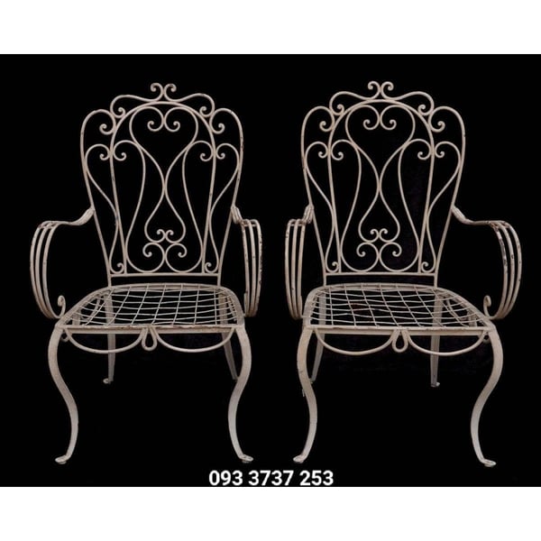 GHẾ SÂN VƯỜN SẮT MỸ THUẬT TAY VỊN ĐIỆU ĐÀ