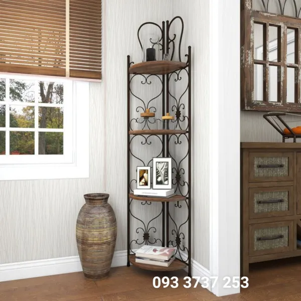 KỆ ỐP GỐC SẮT RÈN NGHỆ THUẬT