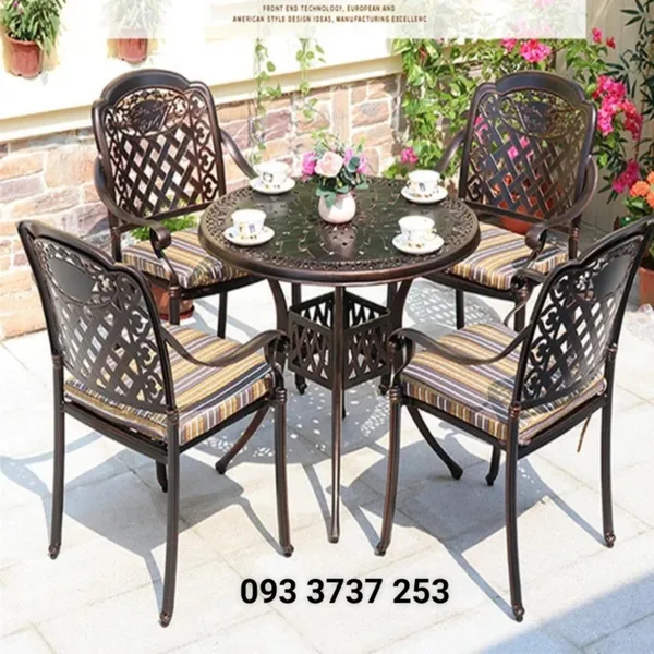 BÀN NHÔM ĐÚC SÂN VƯỜN