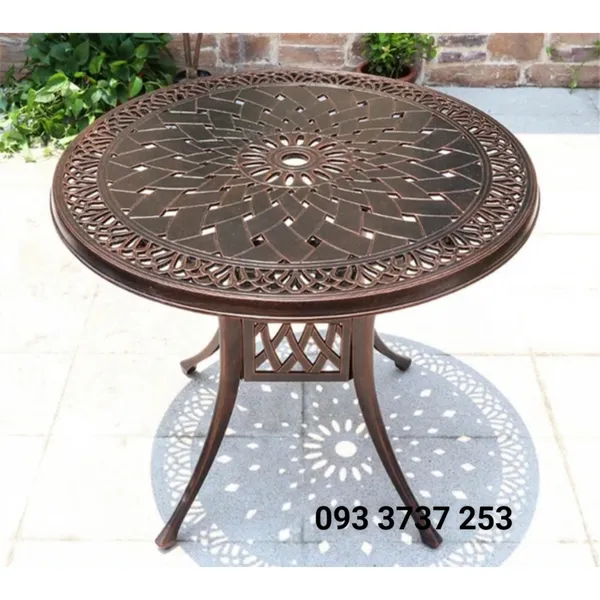 BÀN NHÔM ĐÚC SÂN VƯỜN