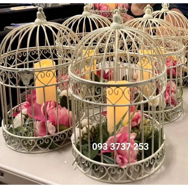 LỒNG CHIM SẮT HỌA TIẾT TRÁI TIM