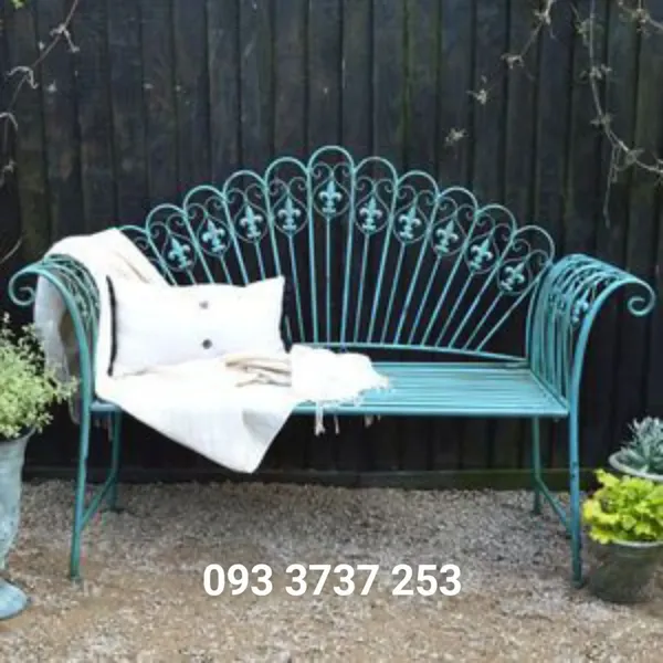 GHẾ DÀI SẮT UỐN NGHỆ THUẬT - SẢN PHẨM CHO NHÀ BIỆT THỰ