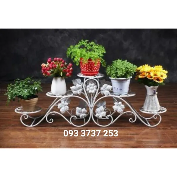 GIÁ ĐỂ 5 CHẬU HOA SẮT MỸ THUẬT