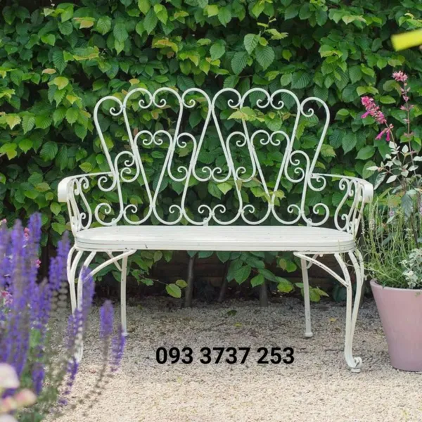 GHẾ BĂNG DÀI SÂN VƯỜN ĐẸP SẮT MỸ THUẬT
